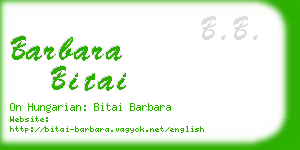 barbara bitai business card